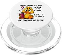 Non riesco a decidere se ho bisogno di un abbraccio un caffè xl PopSockets PopGrip per MagSafe
