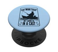 Non riesco a lavorare oggi, il mio braccio è in un pescatore di pescatori di cast PopSockets PopGrip Adesivo