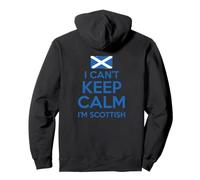 Non RIESCO A Mantenere LA Calma Sono Scozzese Funny Scotland Meme ON Back Felpa con Cappuccio