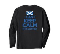 Non RIESCO A Mantenere LA Calma Sono Scozzese Funny Scotland Meme ON Back Maglia a Manica