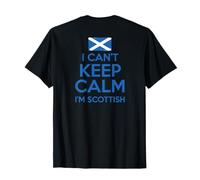Non RIESCO A Mantenere LA Calma Sono Scozzese Funny Scotland Meme ON Back Maglietta