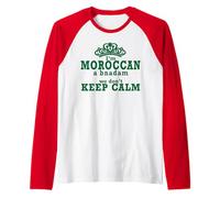 Non riesco a Mantenere la Calma, vengo dal Paese Marocco - Marocchino Maglia con Maniche Raglan
