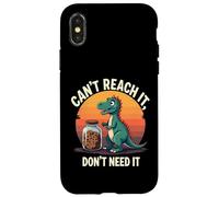 Non riesco a raggiungerlo non ne ho bisogno - T Rex Cookie Joke Custodia per iPhone X/XS