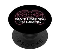 Non riesco a sentirti Im Gaming Introverso Gamer Antisocial PopSockets PopGrip Adesivo