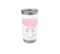 Non riesco a sentirti, sto ascoltando K-pop - Hangul coreano Bicchiere termico in acciaio inox doppia parete