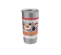 Non riesco a sentirti, sto giocando e mangiando Ramen Gamer giapponese Bicchiere termico in acciaio inox doppia parete