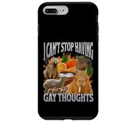 Non riesco a smettere di avere pensieri gay Divertente Capybara Meme Bootleg Custodia per iPhone 7 Plus/8 Plus