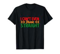 Non riesco nemmeno a pensare dritto LGBTQ Rainbow Gay Pride Maglietta