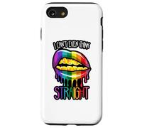 Non riesco nemmeno a pensare dritto LGBTQIA+ Divertimento Uomini Donne Ragazzo Ragazza Custodia per iPhone SE (2020) / 7/8