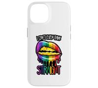 Non riesco nemmeno a pensare dritto LGBTQIA+ Divertimento Uomini Donne Ragazzo Ragazza Custodia per iPhone 14