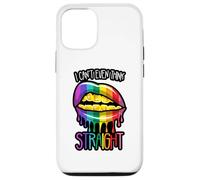 Non riesco nemmeno a pensare dritto LGBTQIA+ Divertimento Uomini Donne Ragazzo Ragazza Custodia per iPhone 12/12 Pro