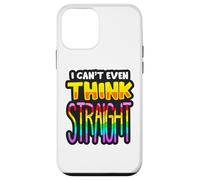 Non riesco nemmeno a pensare dritto LGBTQIA+ Divertimento Uomini Donne Ragazzo Ragazza Custodia per iPhone 12 mini
