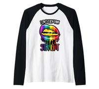 Non riesco nemmeno a Pensare Dritto LGBTQIA+ Divertimento Uomini Donne Ragazzo Ragazza Maglia con Maniche Raglan
