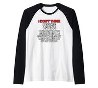 Non Rifletto Prima di Parlare, Mi Piace Essere Sorpreso Maglia con Maniche Raglan