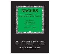 Non ripetere il blocco di carta acquerello con 15 fogli, grana fine, A4