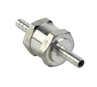 Non Ritorno in Lega di Alluminio 6mm 8mm 10mm 12mm One- Way Fuel Line Check Valve Non Return Diesel Aluminium Suitable For Carburetors And Low Pressure(6mm)