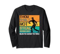 Non rubare a Meno Che tu Non Possa Battere la cucciolata al Baseball Maglia a Manica