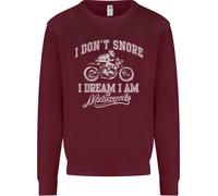 Non Russare, Sogno Di Essere Un Biker Di Moto Uomo Sweatshirt Jumper