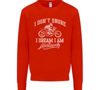 Non Russare, Sogno Di Essere Un Biker Di Moto Uomo Sweatshirt Jumper