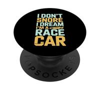 Non russare Sogno Im un umorismo auto da corsa PopSockets PopGrip Adesivo