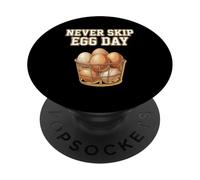 Non saltare mai Egg Day Funny Gym Bro Lifting PopSockets PopGrip Adesivo