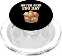 Non saltare mai Egg Day Funny Gym Bro Lifting PopSockets PopGrip per MagSafe