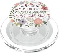 Non sarò ricordato come una donna che ha tenuto la bocca chiusa PopSockets PopGrip per MagSafe