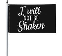 Non Sarò Scosso Bandiere Da Giardino Divertente Bandiere Di Benvenuto Con 2 Occhielli Bandiera Da Cortile Per Patio Fattoria Interni 90X150Cm