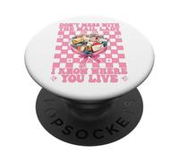 Non scherzare con il corriere postale Mail Lady PopSockets PopGrip Adesivo