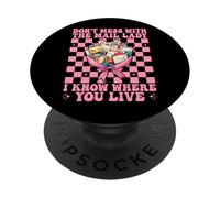 Non scherzare con il corriere postale Mail Lady PopSockets PopGrip Adesivo