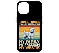 Non scherzare con il mio Westie | Retro Custodia per iPhone 14
