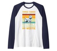 Non scherzare con Il Mio Westie | Retro Maglia con Maniche Raglan