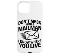 Non Scherzare Con Il Postino So Dove Vivi Postal Custodia per iPhone 15 Plus