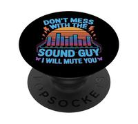 Non scherzare con il ragazzo del suono, ti muto ingegnere audio PopSockets PopGrip Adesivo