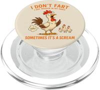 Non scoreggia, sussurro solo nei pantaloni una divertente gallina PopSockets PopGrip per MagSafe