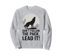 Non seguire il branco Lead It Wolf Felpa