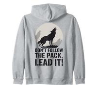Non seguire il branco Lead It Wolf Felpa con Cappuccio