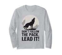 Non seguire il branco Lead It Wolf Maglia a Manica