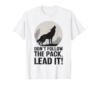 Non seguire il branco Lead It Wolf Maglietta