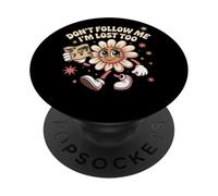 Non seguirmi, anch'io mi sono perso, fiore PopSockets PopGrip Adesivo