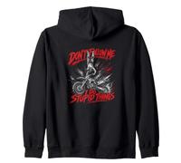 Non seguirmi, Faccio Cose stupide Motocross Felpa con Cappuccio