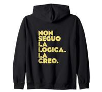 Non Seguo La Logica La Creo Umorismo Da Ufficio Felpa con Cappuccio