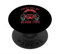 Non sei il mio gruppo sanguigno Vampire Labbra PopSockets PopGrip Adesivo