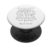 Non sei lontano dal regno di Dio Marco 12 34 PopSockets PopGrip Adesivo