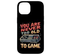 Non sei mai troppo vecchio per giocare divertente retrò gioco umorismo Custodia per iPhone 14