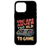 Non sei mai troppo vecchio per giocare divertente retrò gioco umorismo Custodia per iPhone 16 Pro Max