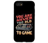 Non sei mai troppo vecchio per giocare divertente retrò gioco umorismo Custodia per iPhone SE (2020) / 7 / 8