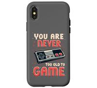 Non sei mai troppo vecchio per giocare divertente retrò gioco umorismo Custodia per iPhone X/XS