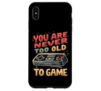 Non sei mai troppo vecchio per giocare divertente retrò gioco umorismo Custodia per iPhone XS Max