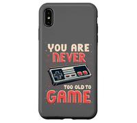 Non sei mai troppo vecchio per giocare divertente retrò gioco umorismo Custodia per iPhone XS Max